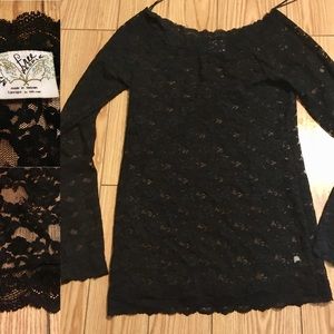 Free People Lace Shirt NWOT